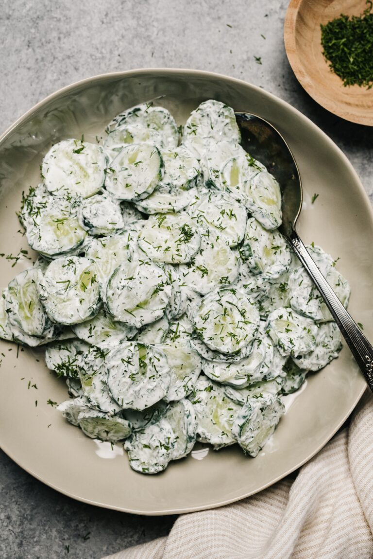 Creamy,Cucumber,And,Dill,Salad